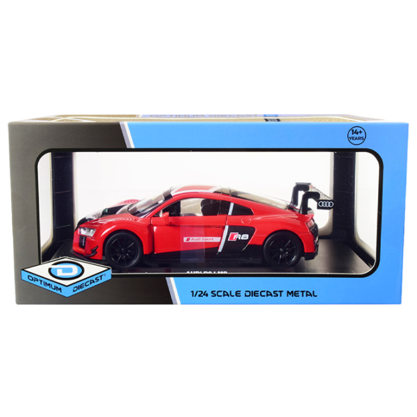 Машинка Optimum Diecast Audi R8 LMS 23125   / / Черный Красный photo 2