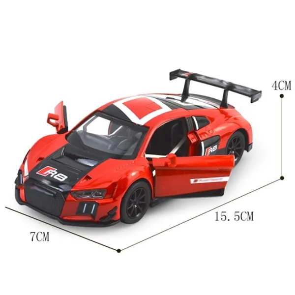 Машинка Optimum Diecast Audi R8 LMS 23125   / / Черный Красный photo 3