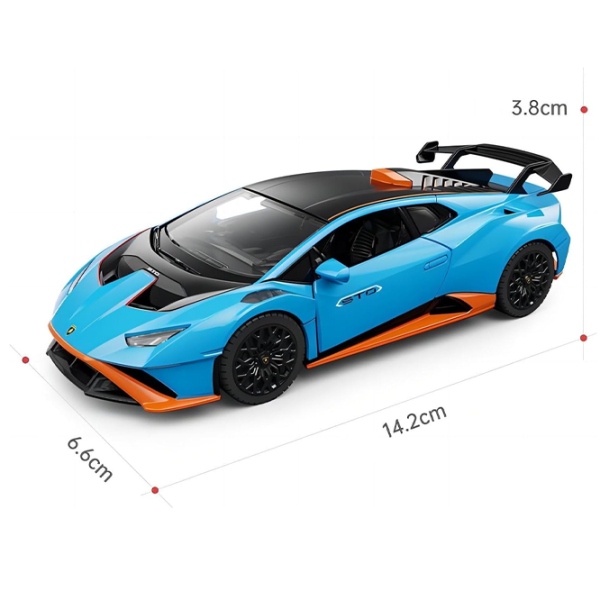 Машинка Rastar Lamborghini Huracan STO 28762   / / Черный Синий photo 4 Машинка Rastar Lamborghini Huracan STO 28762   / / Черный Синий photo 4