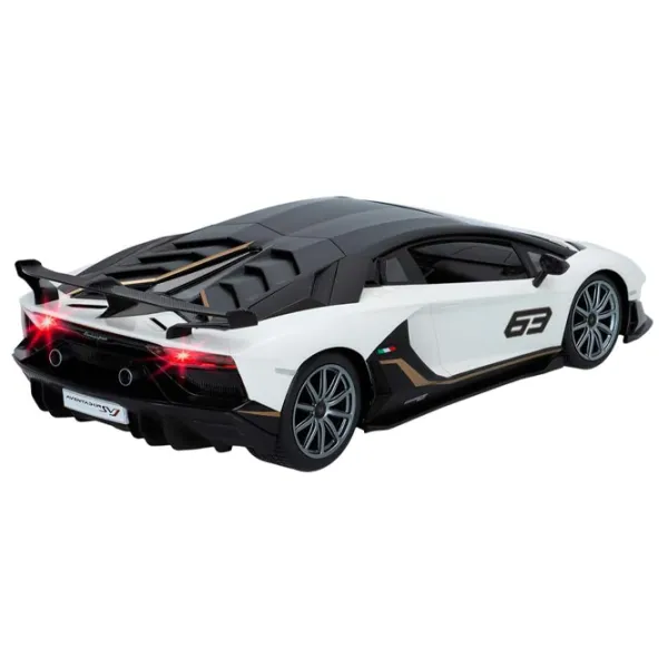 Mașină Rastar Lamborghini Aventador SVJ 26928   / / Black White photo 4 Mașină Rastar Lamborghini Aventador SVJ 26928   / / Black White photo 4