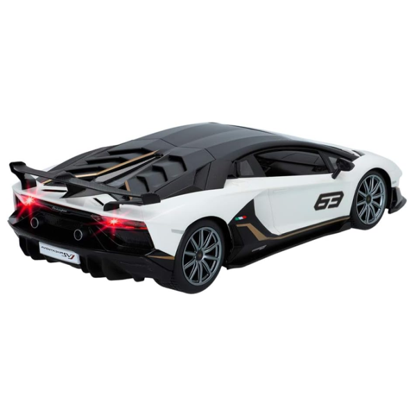 Mașină Rastar Lamborghini Aventador SVJ 26928   / / Black White photo 4 Mașină Rastar Lamborghini Aventador SVJ 26928   / / Black White photo 4