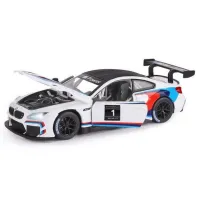 Mașină Rastar BMW M6 GT3 25303 / / Black White photo 2