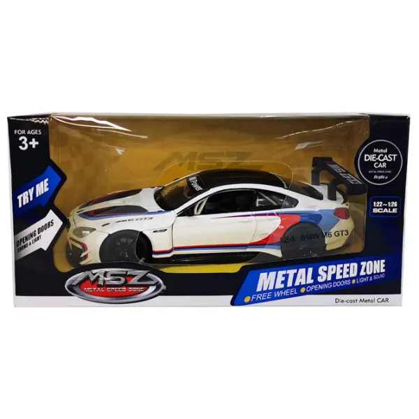 Машинка Rastar BMW M6 GT3 25303   / / Черный Белый photo 7