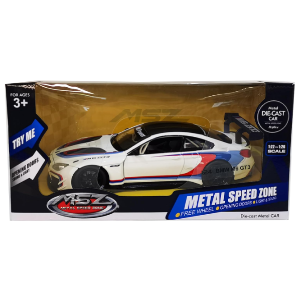 Машинка Rastar BMW M6 GT3 25303   / / Черный Белый photo 8