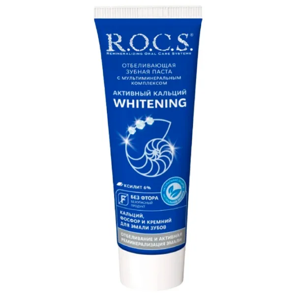 Pastă de dinţi R.O.C.S. Whitening 94 g photo 1 Pastă de dinţi R.O.C.S. Whitening 94 g photo 1