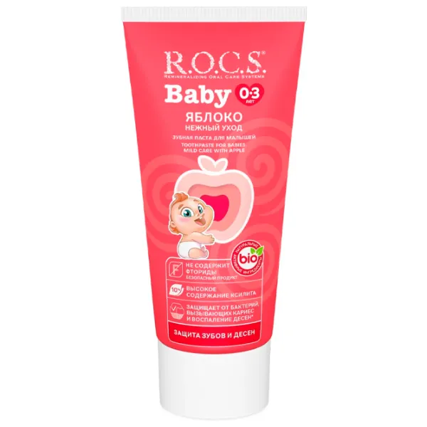 Зубная паста R.O.C.S. Baby Apple 45 г photo 1 Зубная паста R.O.C.S. Baby Apple 45 г photo 1