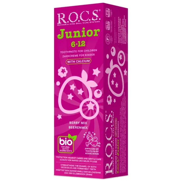 Pastă de dinţi R.O.C.S. Junior Berry Mix 74 g photo 2