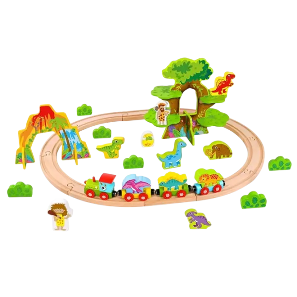 Tren Tooky Toy TKI054 6970090047114   / / Lemn Multicolor photo 1