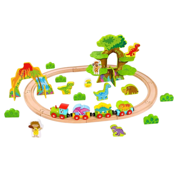 Tren Tooky Toy TKI054 6970090047114   / / Lemn Multicolor photo 1
