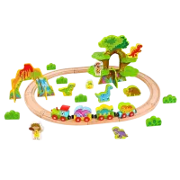 Поезд Tooky Toy TKI054 6970090047114   / / Дерево Разноцветный