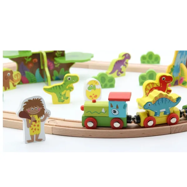 Tren Tooky Toy TKI054 6970090047114   / / Lemn Multicolor photo 3