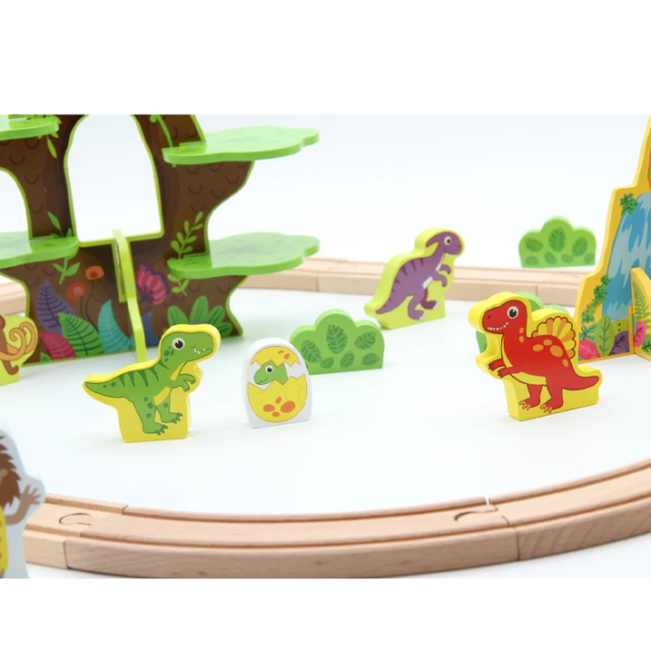 Tren Tooky Toy TKI054 6970090047114   / / Lemn Multicolor photo 4