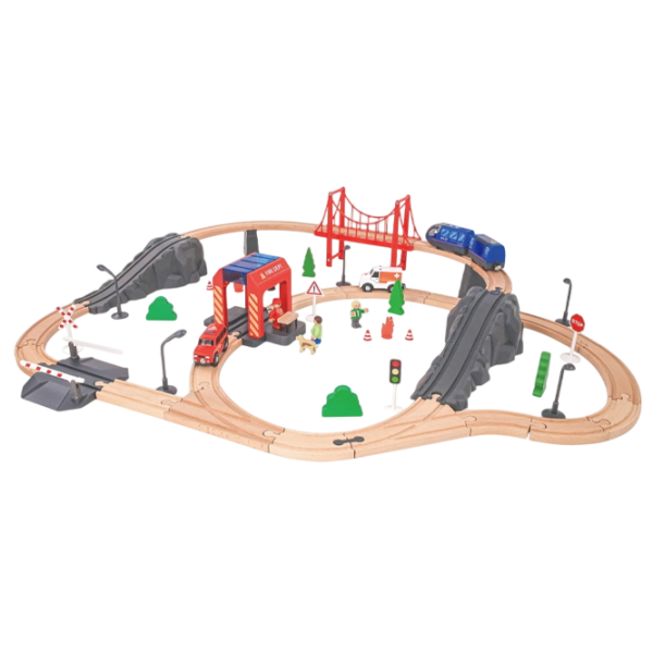 Поезд Tooky Toy TH683 6972633373322   / / Дерево Разноцветный photo 1
