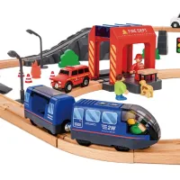 Tren Tooky Toy TH683 6972633373322 / / Lemn Multicolor photo 5