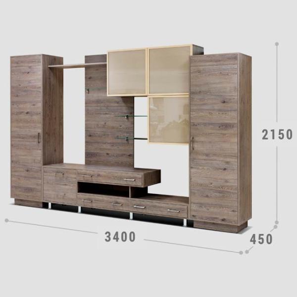 Гостиная Confort P-13 Модульная / Wood photo 3 Гостиная Confort P-13 Модульная / Wood photo 3