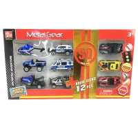 Комплект машин Metal Gear 40143 8600019440143   / / Черный Разноцветный
