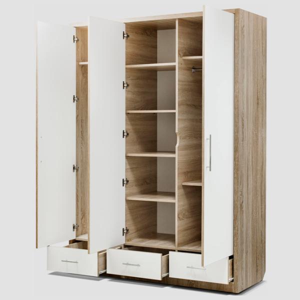Dulap Confort Irina 2-03 155 x 55 x 210 / Lemn / Maro photo 2 Dulap Confort Irina 2-03 155 x 55 x 210 / Lemn / Maro photo 2