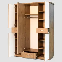 Dulap Confort Irina 8H 150 x 58 x 220 / Lemn / Maro photo 2