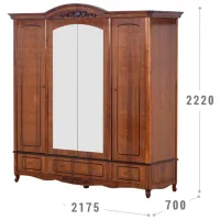 Dulap pentru haine Confort Irina 12 217.5 x 70 x 222 / Lemn / Maro photo 2