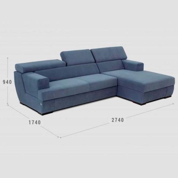 Угловой диван Confort Milan SG (1224541) Ткань / Синий photo 2