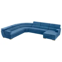Canapea de colț Confort Milan SG (1224535) Stofă / Blue