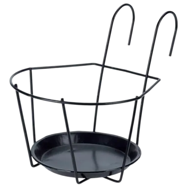Ghiveci pentru flori ProGarden 41452 Black / Metal / Pe perete photo 1 Ghiveci pentru flori ProGarden 41452 Black / Metal / Pe perete photo 1