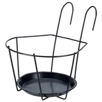Ghiveci pentru flori ProGarden 41452 Black / Metal / Pe perete