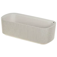 Ghiveci pentru flori Idea М3251 Cream / Plastic / Pe pervaz