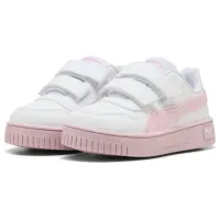 Кеды для девочек Puma Carina Street Blurry Dreams V Infant Демисезон / Белый Розовый