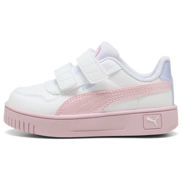Ghete pentru fete Puma Carina Street Blurry Dreams V Infant Demisezon / White Pink photo 2