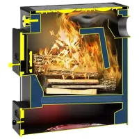 Cazan pe combustibil solid Teplodar Cupper Practic-10 В 10 kW / 100 m² photo 3