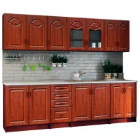 Bucătărie Marcel Prod Tiulpan MDF / Calvados Red Brown