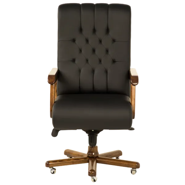 Fotoliu de birou Confort T-10 Piele artificială/ Black Wood photo 2 Fotoliu de birou Confort T-10 Piele artificială/ Black Wood photo 2