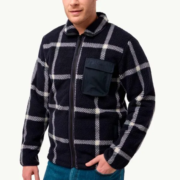 Ветровка для мужчин Jack Wolfskin Felslicht Check Jkt Демисезонная / Dark navy photo 3