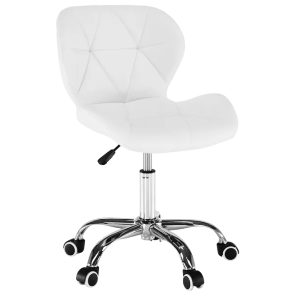 Fotoliu de birou Tempo Kondela Argus New Piele artificială/ White Chrome photo 1