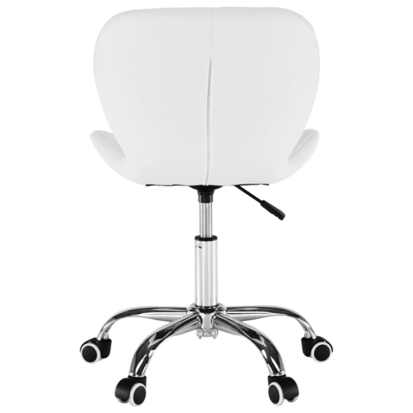 Fotoliu de birou Tempo Kondela Argus New Piele artificială/ White Chrome photo 3