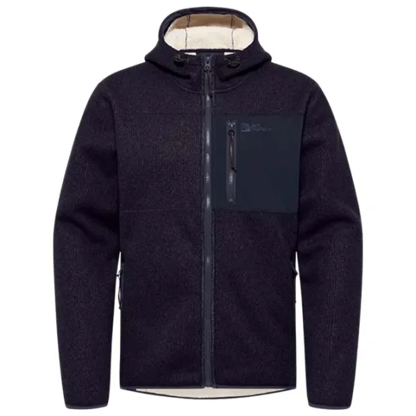 Jachetă pentru bărbați Jack Wolfskin Kaminfeuer Hooded Jacket Semi-sezon / Dark navy photo 1 Jachetă pentru bărbați Jack Wolfskin Kaminfeuer Hooded Jacket Semi-sezon / Dark navy photo 1