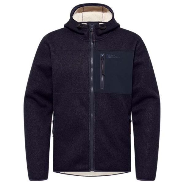 Jachetă pentru bărbați Jack Wolfskin Kaminfeuer Hooded Jacket Semi-sezon / Dark navy photo 1 Jachetă pentru bărbați Jack Wolfskin Kaminfeuer Hooded Jacket Semi-sezon / Dark navy photo 1