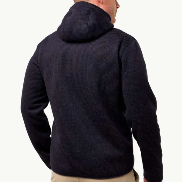 Jachetă pentru bărbați Jack Wolfskin Kaminfeuer Hooded Jacket Semi-sezon / Dark navy photo 4 Jachetă pentru bărbați Jack Wolfskin Kaminfeuer Hooded Jacket Semi-sezon / Dark navy photo 4