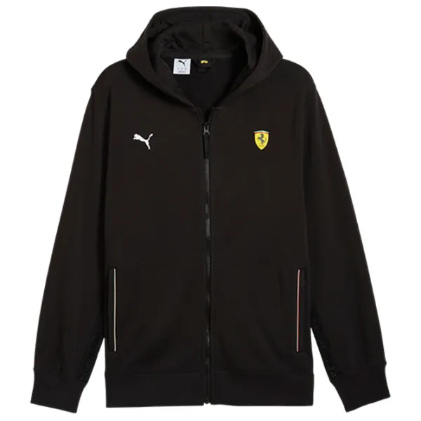 Hanorac pentru bărbați Puma Ferrari Race  Drept / Black photo 1 Hanorac pentru bărbați Puma Ferrari Race  Drept / Black photo 1