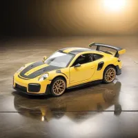 Mașină Richi Tichi Porsche 911 GT2 RS 4895263400126 / / Gray Yellow photo 6