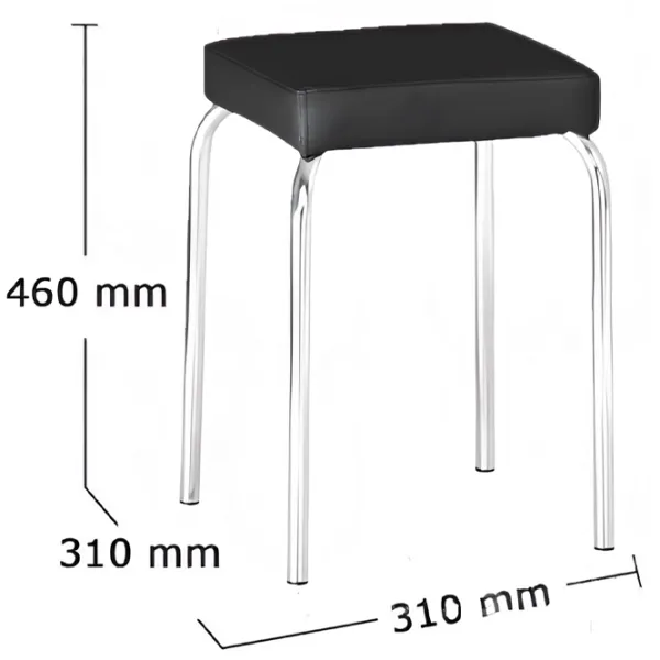 Scaun de bucătărie Nowy Styl Tutti V4 Piele artificială/ Black Chrome photo 2
