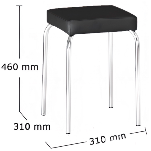 Scaun de bucătărie Nowy Styl Tutti V4 Piele artificială/ Black Chrome photo 2