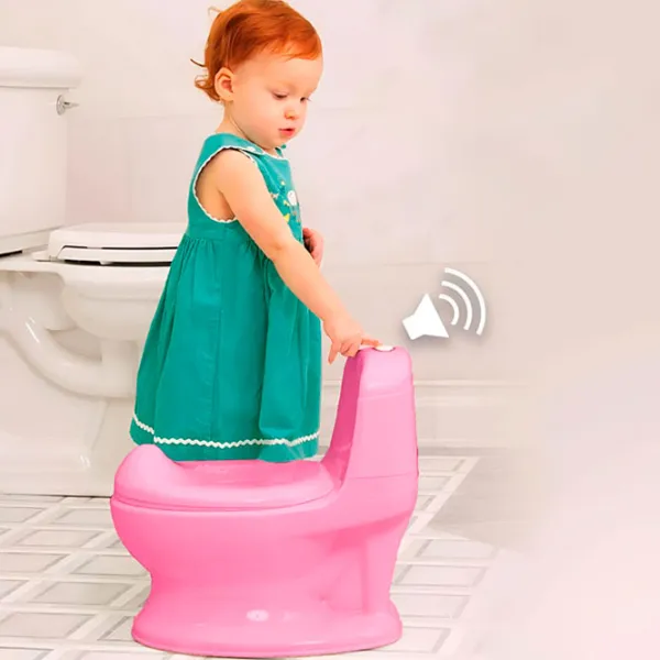 Горшок Nuby My Real Potty NV07007 Для детей / 1.5+ / Розовый photo 7
