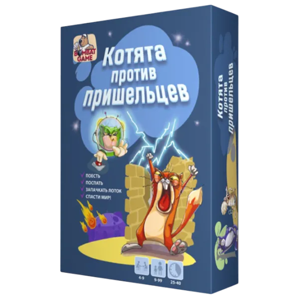 Настольная игра Bombat Game Kittens vs Aliens 9+/ для компаний photo 1