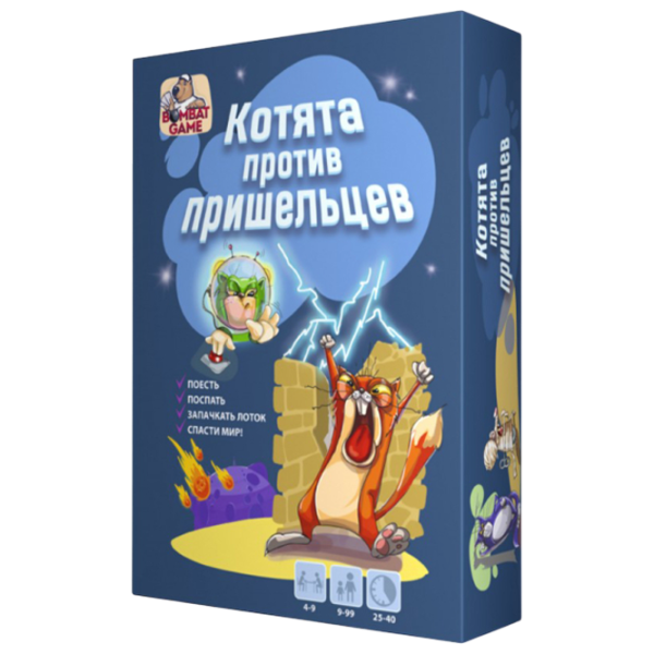 Настольная игра Bombat Game Kittens vs Aliens 9+/ для компаний photo 1