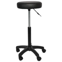 Scaun de bucătărie DP STOOL-R Piele artificială/ Black Chrome