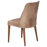 Scaun de bucătărie Moda Life Asur Stofă/ Beige Wood photo 3