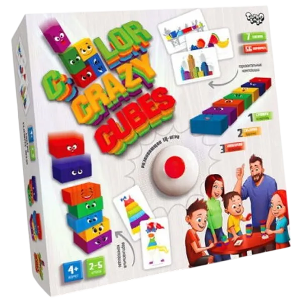 Настольная игра Danko Toys Color Crazy Cubes 4+/ для компаний photo 1