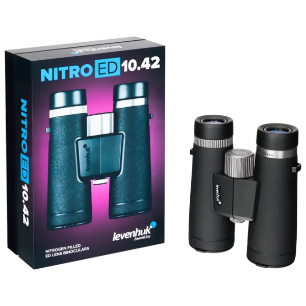Бинокль Levenhuk Nitro ED 10x42 Черный photo 8 Бинокль Levenhuk Nitro ED 10x42 Черный photo 8